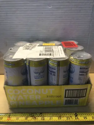 12 cans coconut pineapple water exp:11/6/27