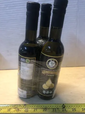 3 bottles 12.07oz mg pappas extra virgin olive oil exp:1/27