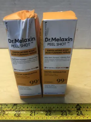 2 boxes 2.7oz Dr Melaxin peel shot exfoliating serum