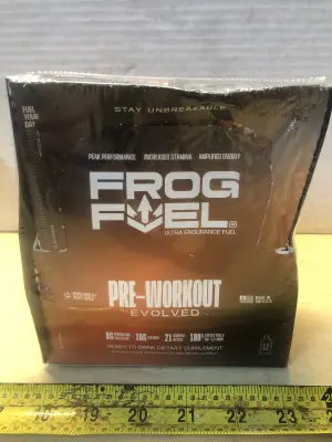 Frog Fuel pre work out drink dietary supplement exp:10/16/27