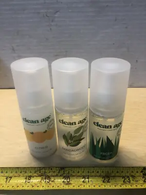 3 bottles 4oz clean age deodorant and body spray