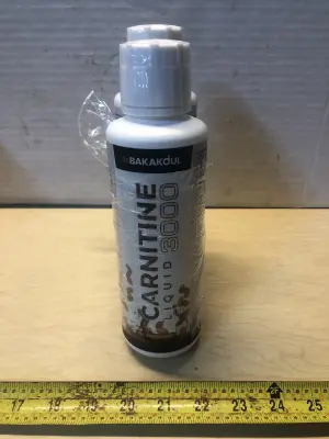 2 bottles 16oz Bakakoul Carnitine 3000 dietary supplement exp:9/28