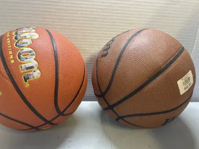 2 basketballs
