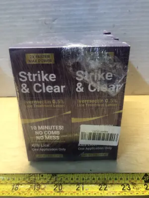 6 boxes 4oz strike and clear lice killer