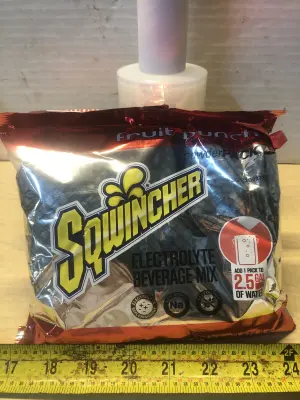 2 packs 23.83oz fruit punch Sqwincher drink mix