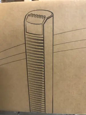 Homech tower fan comes on