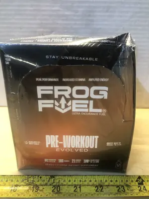2 boxes frog fuel pre workout drink dietary supplement exp:10/16/27