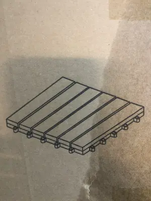 10pc garden tile slats
