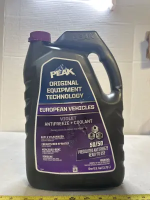 1 gallon antifreeze plus coolant European vehicles