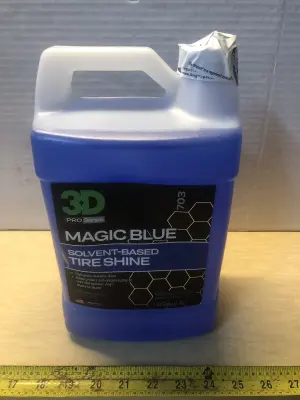 1 gallon 3D pro series magic blue solvent tire shine