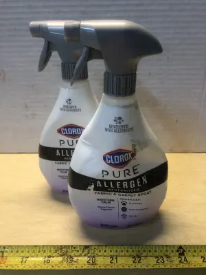 2 bottles 26oz Clorox pur allergen neutralizer