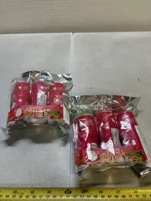 2 packs of rolling liquid candy