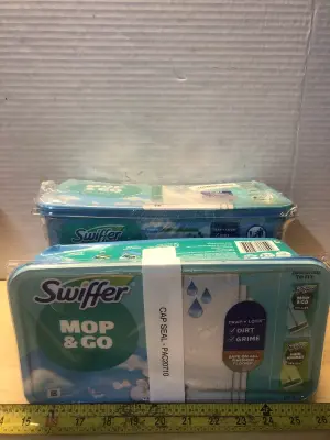 3 tubs swiffer mop and go wet cloths