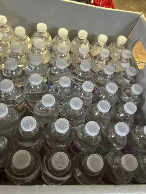 lot of mini waters