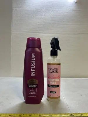 shampoo and moisture spray