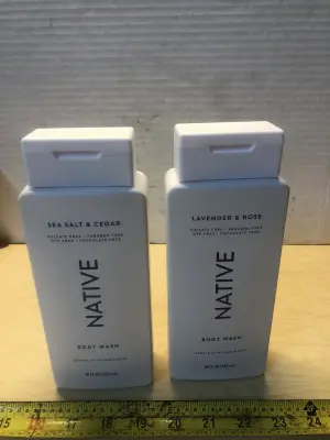 2 bottles 18oz Native Body wash