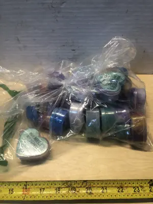 Bag of heart valentines gift slimes