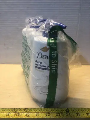 3 bottles 30.6oz Dove body lotion