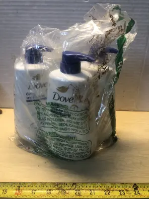 3 bottles 30.6oz Dove body lotion