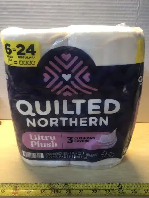 6 rolls quilted northern toilet paper