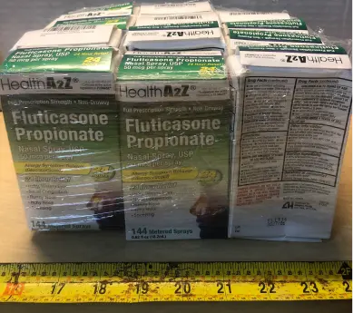 12 boxes Health A2Z fluticasone propionate nasal spray exp:6/27