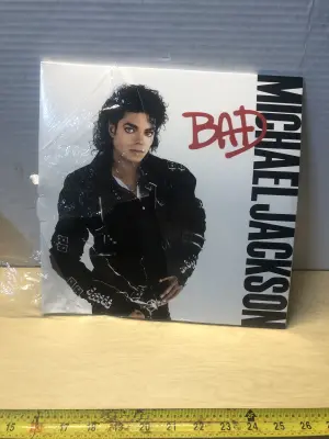 Micheal Jackson Bad vinyl record bent a little