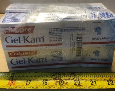 4 boxes Colgate gel-jam toothpaste