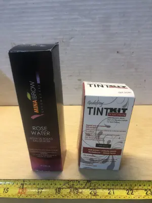 Rose water and dark brown spot coloring kit