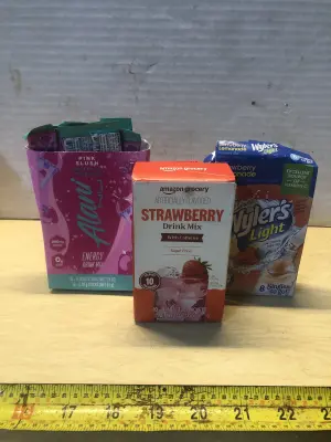3 boxes of drink mix