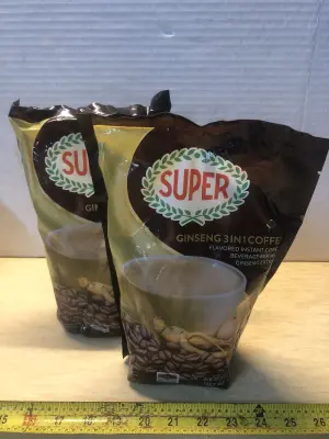 2 bags super ginseng coffee exp: no date