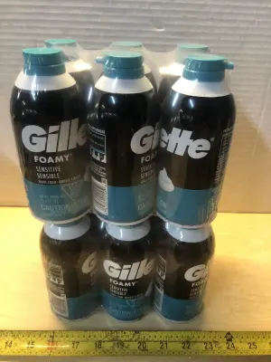 12 cans 11oz gillette foaming shave cream