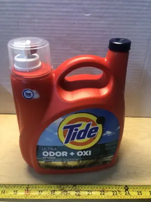 148oz Tide odor + oxi laundry detergent