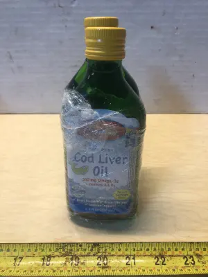 2 bottles 8.4oz Cod liver oil