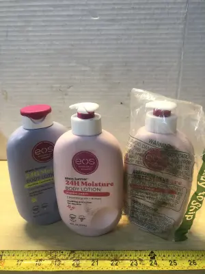 3 bottles 16oz eos body lotion