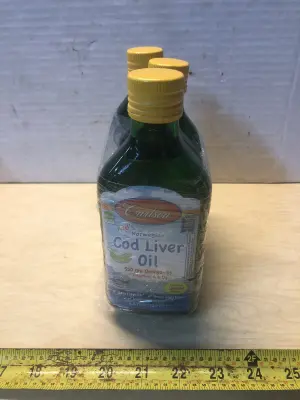 4 bottles 8.4oz cod liver oil