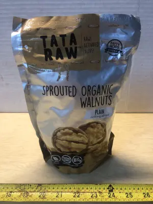 16oz Tata Raw sprouted organic walnuts exp:7/1/28