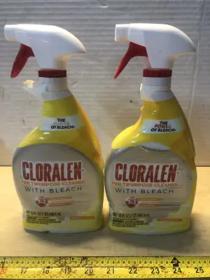2 bottles 32oz Clorelen multipurpose cleaner with bleach