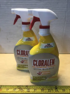 2 bottles 32oz Cloralen multipurpose cleaner with bleach