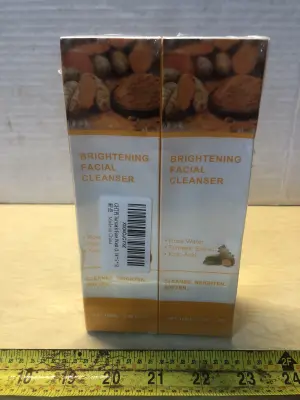 2 boxes 3.38oz brightening facial cleanser