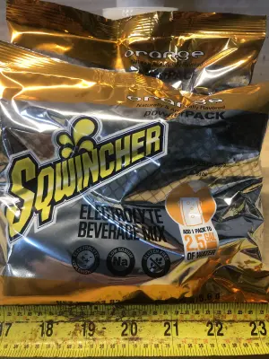 2 packs 23.83oz orange Sqwincher drink mix