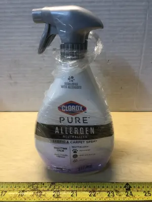 2 bottles 26oz Clorox pure allergen neutralizer carpet spray