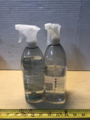 2 bottles 28oz method daily shower cleaner some spilled