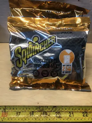 2 packs 23.83oz orange Sqwincher drink mix