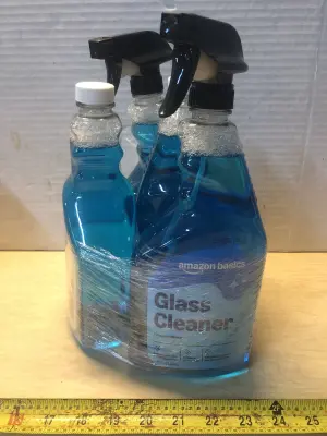 4 bottles 32oz Amazon basics glass cleaner