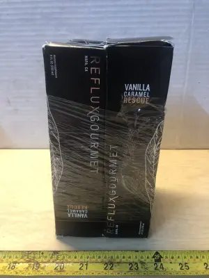 4 boxes 8oz reflux gourmet vanilla caramel rescue dietary supplement