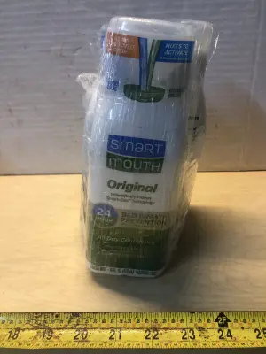 3 bottles 16oz smart mouth prevents bad breath rinse
