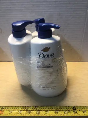 3 bottles 30.6oz Dove body wash
