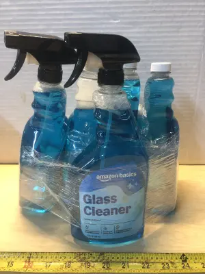 5 bottles 32oz Amazon basics glass cleaner