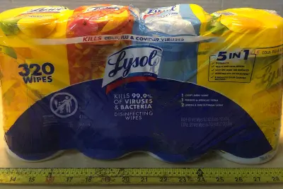 4 pack Lysol wipes