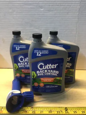 3 bottles 32oz Cutter backyard bug control